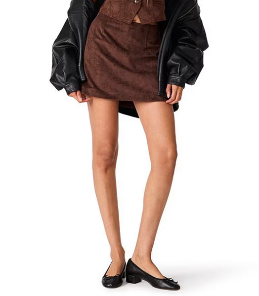 Steve Madden Cindi Skirt Dark Chocolate