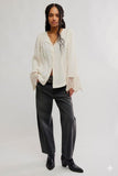 Free People Donni Blouse Tofu
