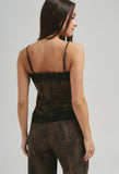 Chocolate Leopard Suede Cami