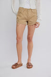Free People Now or Never Denim Short Oat Latte