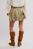 Free People Third Charm Printed Mini Green Combo