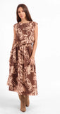Oak Beige Rustic Charm Midi Skirt