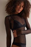 Free People Minding My Business Top Black