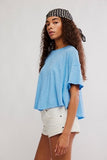 Free People Elise Swing Tee Blissful blue