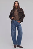 Free People Celeste Quarter Zip Teak