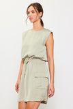 Sage Cargo Dress