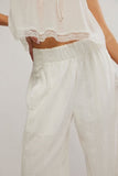 Free People Days End Linen Pull on Clean Linen