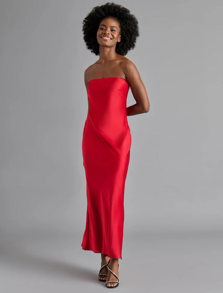 Steve Madden Jessamine Dress Dark Red