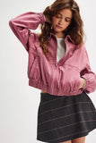 Free People Birdie Jacket Rose Rasin