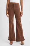 Free People We Glow Up Vegan Suede Pants Shaved Cholcolate