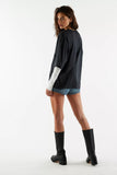 Free People WTF Perfect Oversized Tee Black