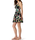 Steve Madden Olympia Dress Black Ditsy Floral