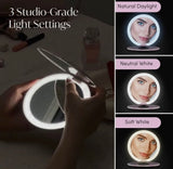 5" Compact Mirror w/Led Lights