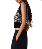 Steve Madden Mila Sweater Vest Leopard