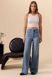 DAZE Far Out W/Seam High Rise Wide Leg Make Make Believe