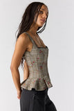 Free People Jolie Corset Black Combo
