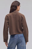 Free People Celeste Quarter Zip Teak