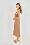Mocha Oatmeal Layered Tank Dress