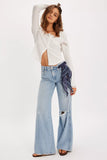 Free People Lets Party Cardi Clean Ivory
