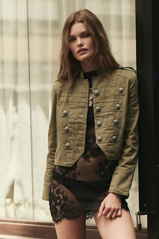 Free People Ryland Band Jacket Laurel Canyon
