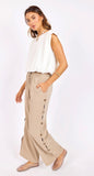 Khaki Button Pants