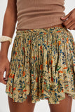 Free People Third Charm Printed Mini Green Combo