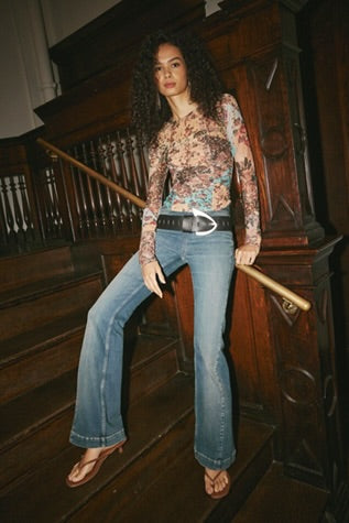 Free People Ariana LS Taupe  Combo