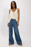 Free People Breezy Denim Pull On Cobalt
