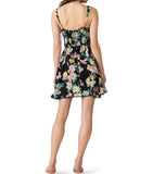Steve Madden Olympia Dress Black Ditsy Floral