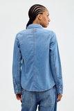 Free People Benny Slim Denim Harbor Blue
