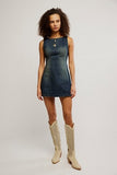 Free People Atlas denim Mini Vintage Indigo