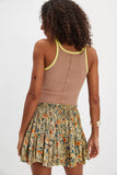 Free People Third Charm Printed Mini Green Combo