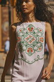 Free People Electric Garden Mini Dress Pale Orchid Combo