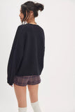 Free People Cool of the Night Cardi Black