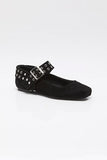 Free People Maggie Mary Jane Black Suede