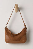 Free People Sindy Leather Shoulder Cognac