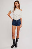 Free People Lucy Off the Shoulder Tee Sugar Swizzle