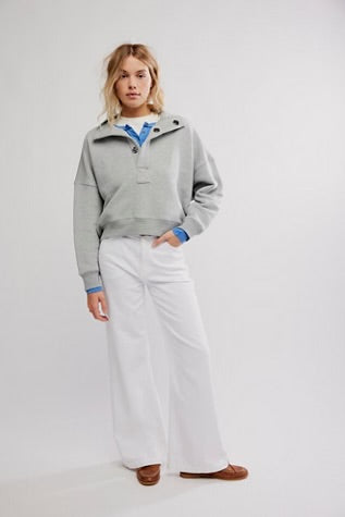Free People Timeless Pullover Heather Grey