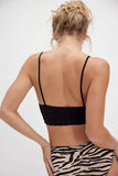 Free People Heirloom Seamless Bralette Black