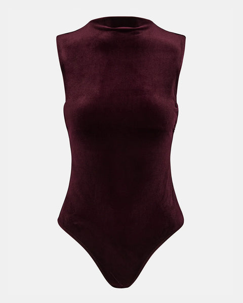 Steve Madden Esen Bodysuit Wine