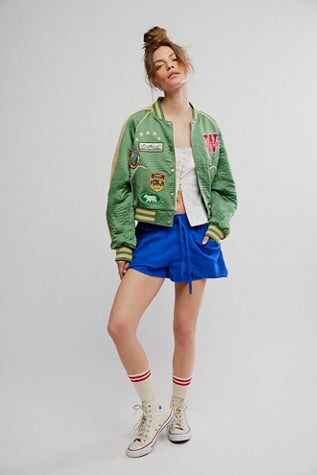 Free People Good Fortune Short Violet Splendor