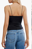 Free People My Way Triangle Cami Black