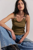 Free People Jamie Buckle Tank Beehive