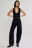 Free People Corsica Jumpsuit Raven