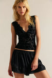 Free People Loved You First Cami Black