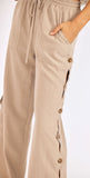 Khaki Button Pants