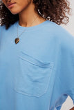 Free People Staycation Sleep Tee Blissful Blue