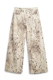 Free People Alter Ego Wide leg Jean Snow Leopard