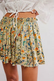 Free People Third Charm Printed Mini Green Combo