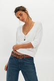 Free People High Line Tee Ivory